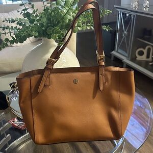 Tory Burch Brown Leather Tote